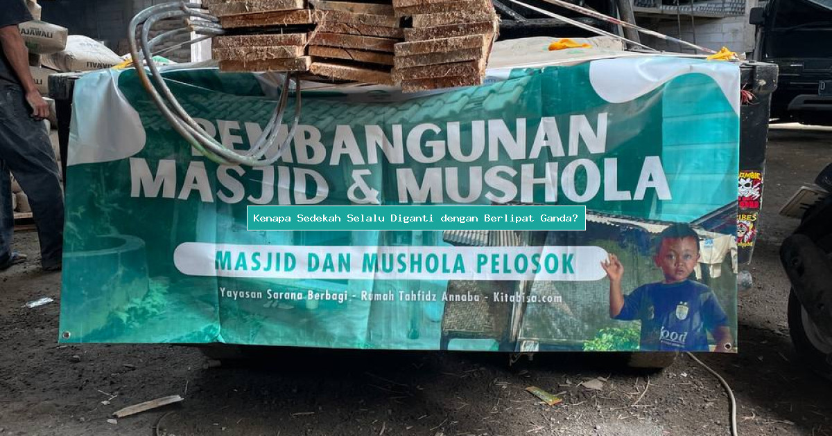Kenapa Sedekah Selalu Diganti dengan Berlipat Ganda?